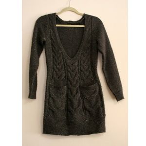 Knit, long sleeve, figure flattering, mini dress